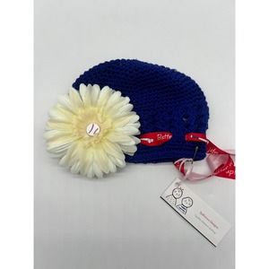 Sydlicious Designs Infant Crochet Flower Batter Up Hat